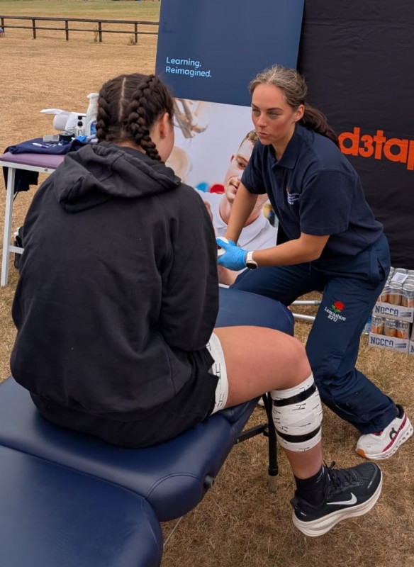 University of Greater Manchester students put their physio skills to good use to help rugby players break world record