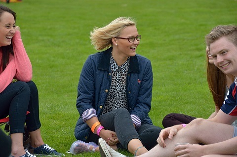 girl on grass