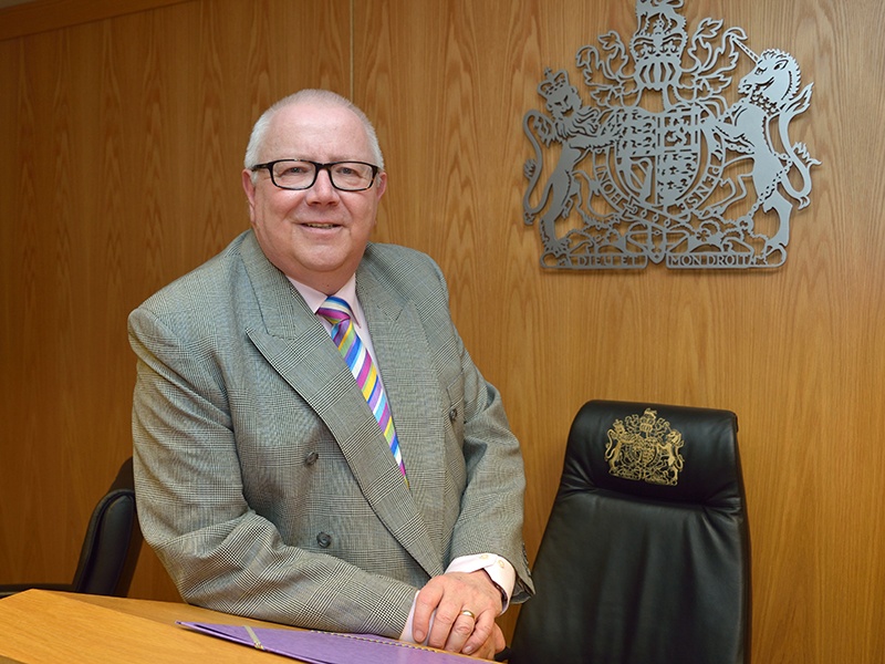 Professor Christopher Dorries OBE presenting the second Coronial Law Lecture