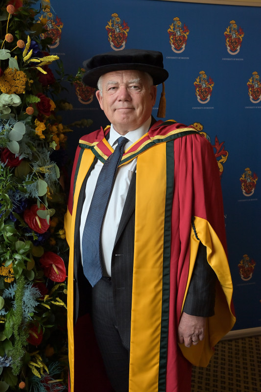 University of Bolton Honors Chief Coroner Thomas Teague KC and Professor Christopher Dorries with Honorary Doctorates in Law
