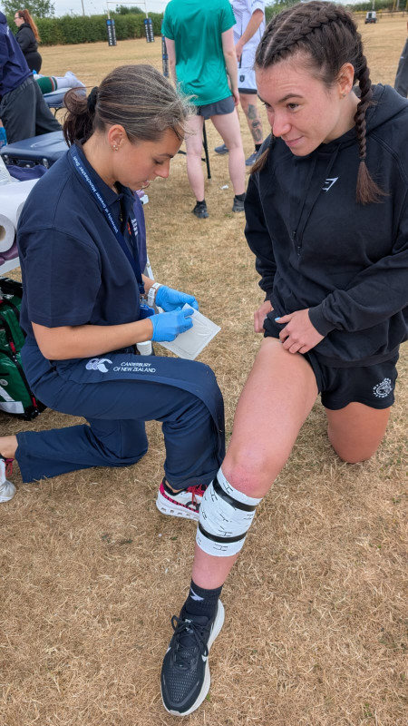 University of Greater Manchester students put their physio skills to good use to help rugby players break world record