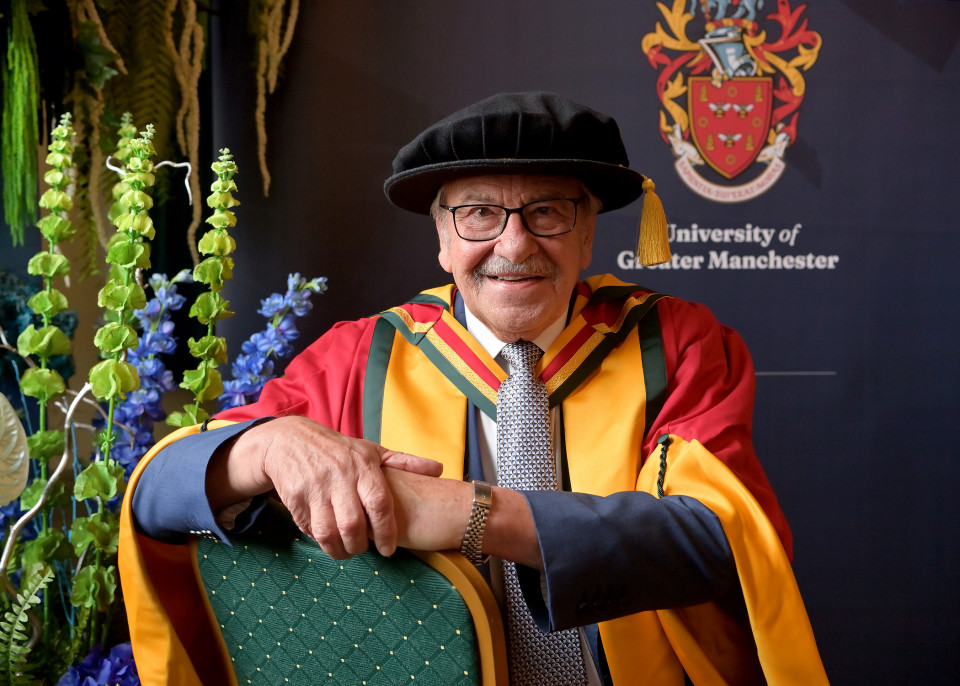 ‘Outstanding’ secondary head receives honorary doctorate from University of Greater Manchester