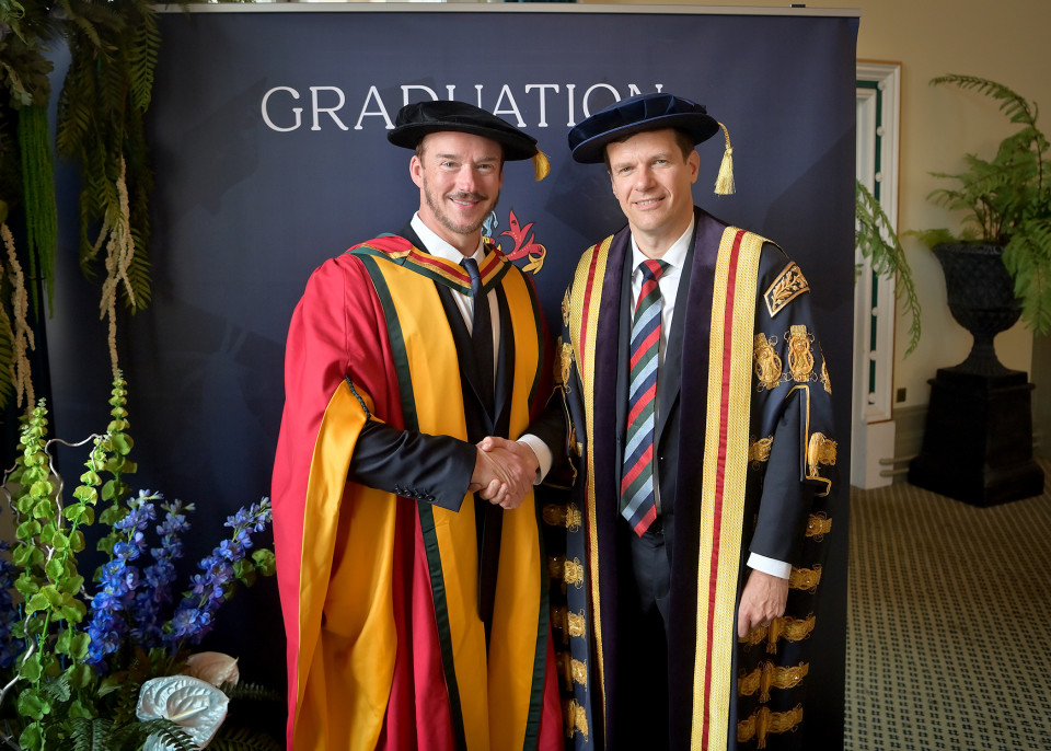 World-renowned tenor Russell Watson sings to students as he is awarded honorary degree by University of Greater Manchester