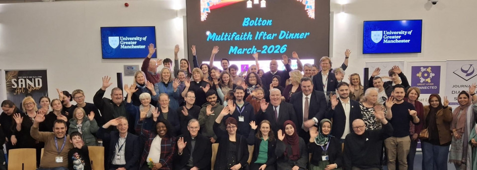 Guests enjoy multi-faith Iftar dinner hosted by the University of Greater Manchester