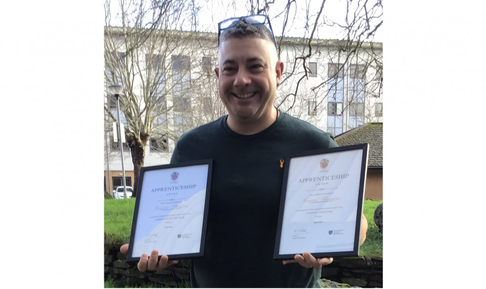 Xavier’s pride as he is named Apprentice of the Year