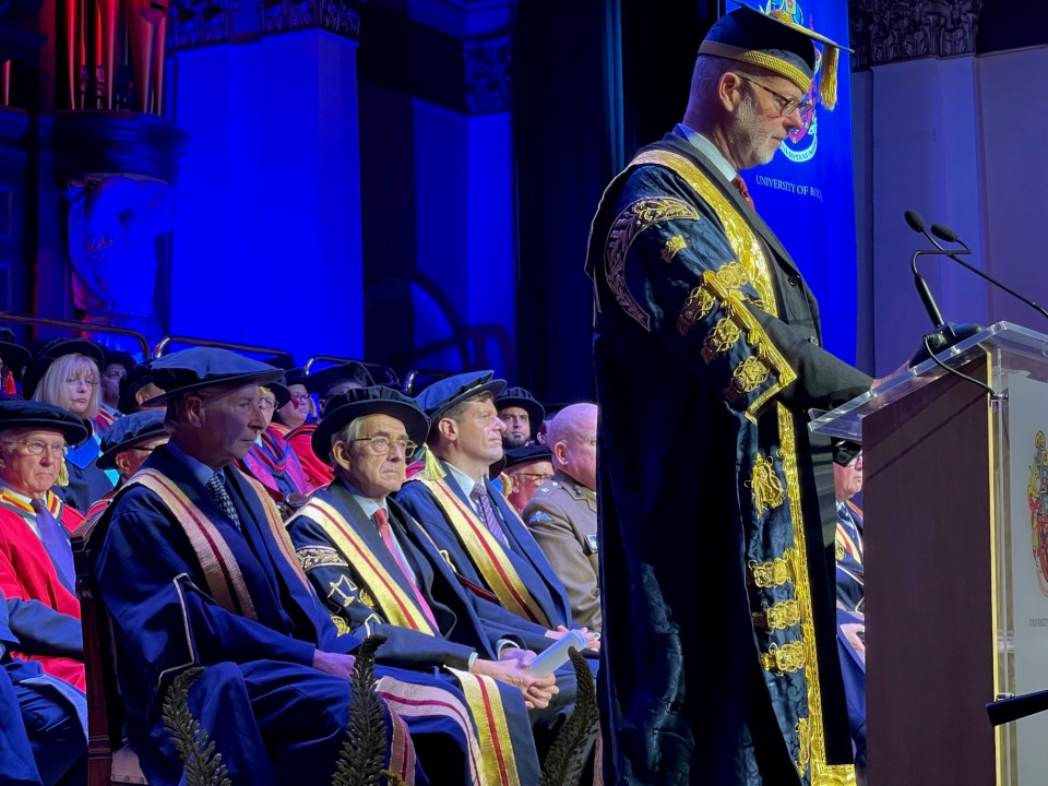 Granada Reports journalist Elaine Willcox receives honorary degree from University of Bolton